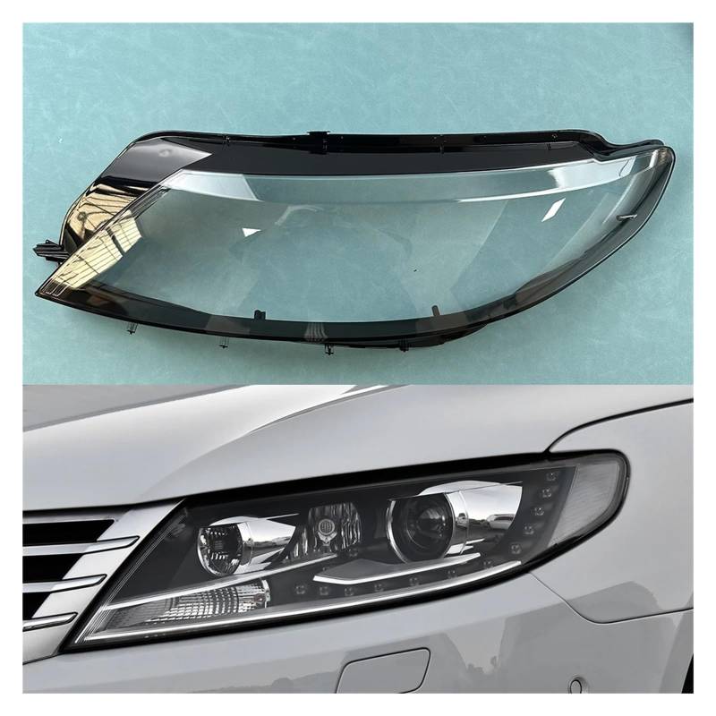 Kompatibel for VW CC 2013~2018 Scheinwerfer Shell Scheinwerfer Abdeckung Transparente Lampe Schatten Objektiv Ersetzen Original Lampenschirm(1PCS left side) von JFAQIPEI