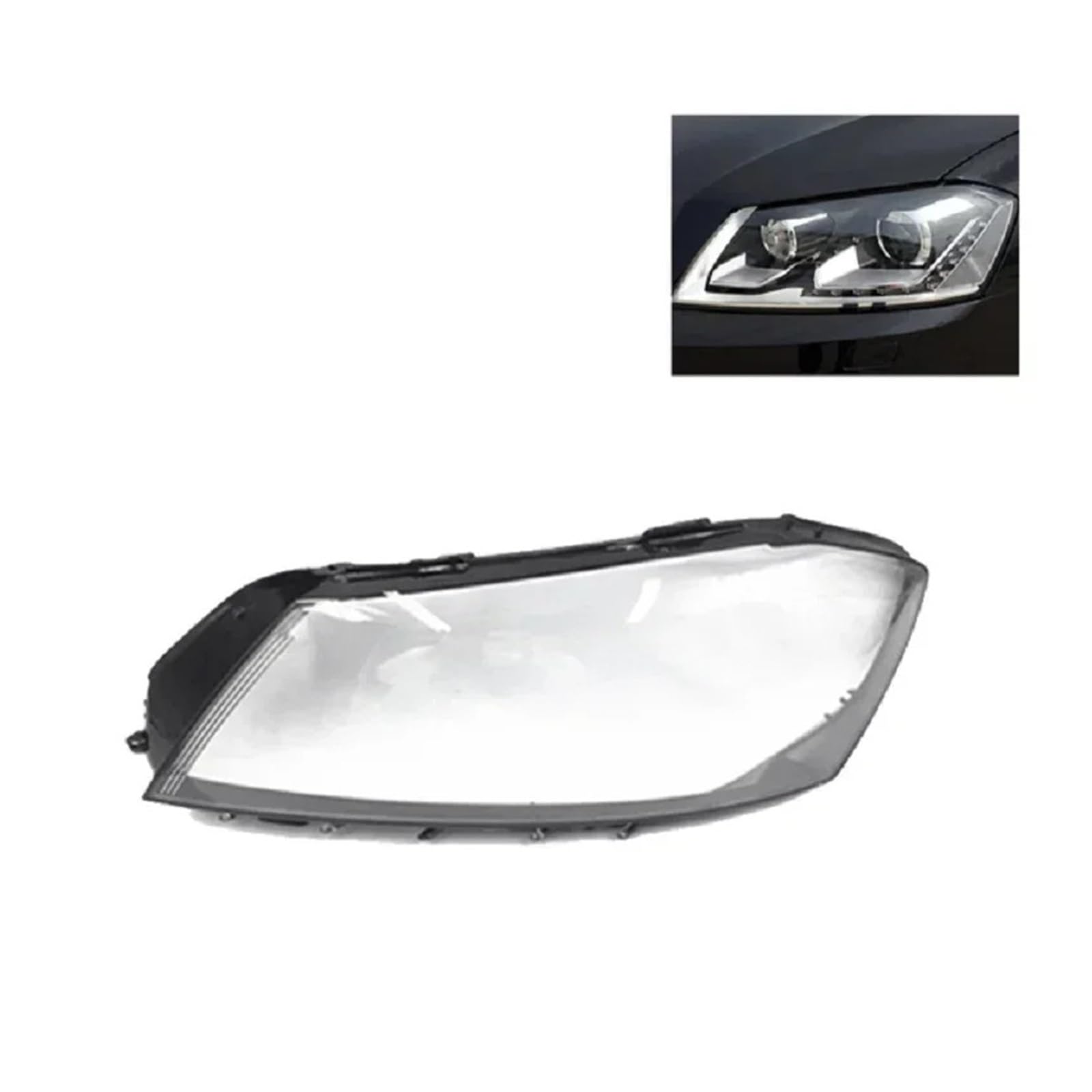 Kompatibel for VW Passat B7 Magotan B7L 2011 2012 2013 2014 2015 Paar Auto Scheinwerfer Abdeckung Scheinwerfer Shell Glas Licht lampenschirm(Left) von JFAQIPEI