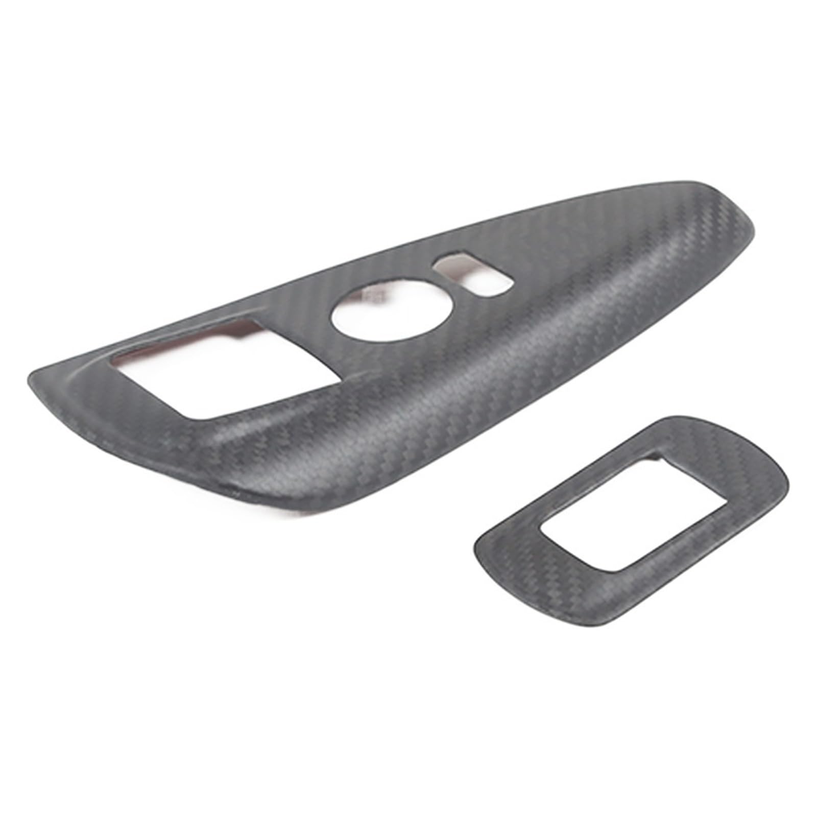 Real Carbon Fiber Kompatibel for Corvette C6 2005-2013 Auto Glas Lift Schalter Taste Rahmen Aufkleber Auto Innen Zubehör(Matte Carbon Fiber) von JFAQIPEI