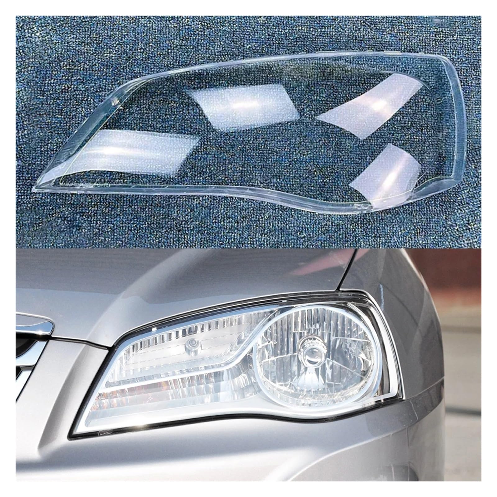 Scheinwerferabdeckung, transparente Lampenschirmschale, Plexiglas, Ersatz for Original-Lampenschirm, kompatibel mit Hyundai Elantra 2011 2012 2013 2014(Left) von JFAQIPEI