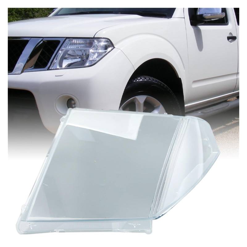 Scheinwerferabdeckungslinse, kompatibel for Nissan Navara D40 2005 2006 2007 2008 2009 2010 2011–2014, Scheinwerfergehäuse, Lampenschirm, PC-Zubehör(Left) von JFAQIPEI