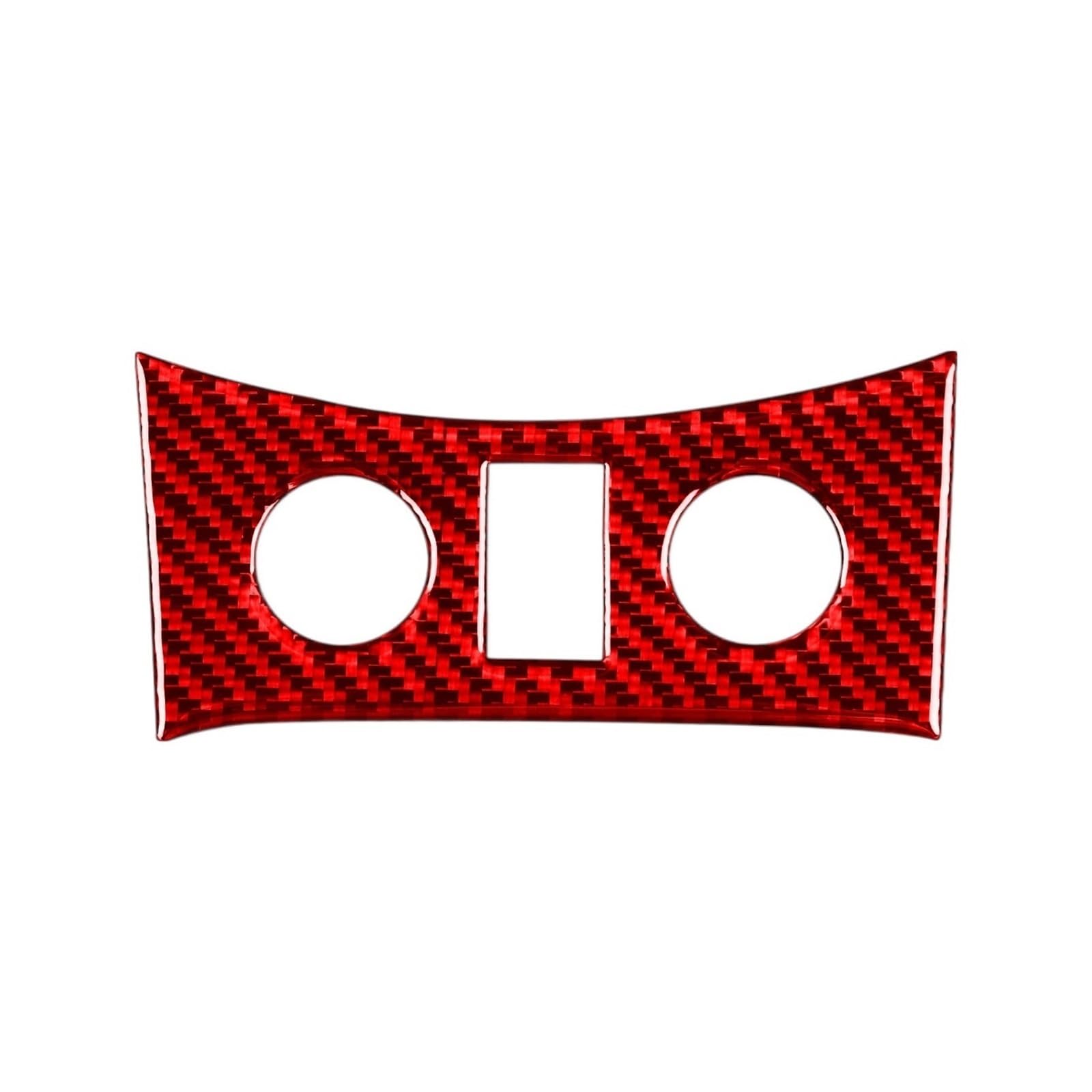 Zentrale Steuerung Schaltgetriebe Schaltknauf Knopf Panel Kohlefaser Aufkleber kompatibel for Infiniti G37 2010–2013 Q60 2014–2015 Autozubehör(A red) von JFAQIPEI