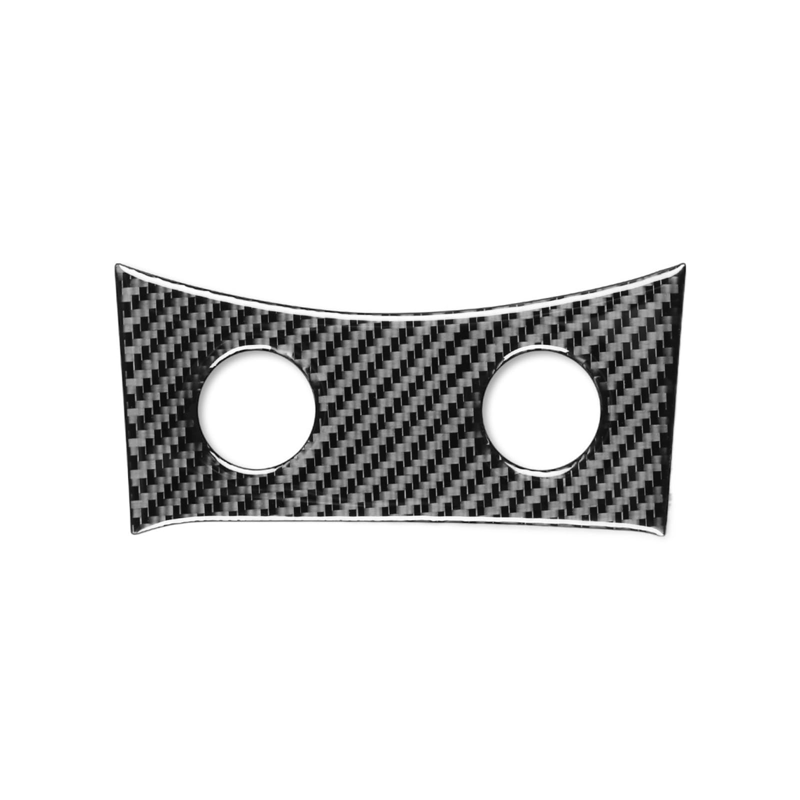 Zentrale Steuerung Schaltgetriebe Schaltknauf Knopf Panel Kohlefaser Aufkleber kompatibel for Infiniti G37 2010–2013 Q60 2014–2015 Autozubehör(B Black) von JFAQIPEI