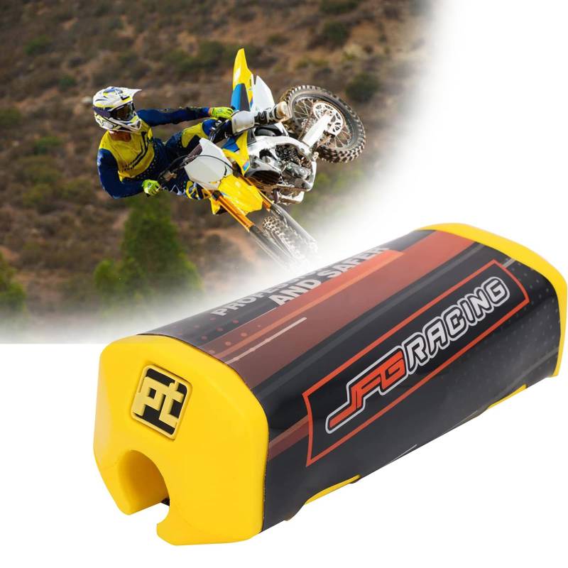 Dirt Bike Lenkerpolster Motocross Lenkerpolster Schaumstoff Universal für 7/8" 22mm 1 1/8" 28mm Lenker Fat Bar EXC EXCF SX SXF SXS MXC MX XC XCW XCF XCFW 210mm*50mm Gelb von JFG RACING