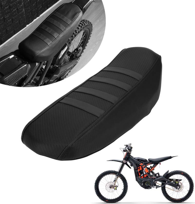 Dirt Bike Sitzbezug, Motorrad Sitzbezug Anti-Rutsch Pad Sitzbezug für Sur-Ron X/S Sur Ron Light Bee Elektrofahrrad-Schwarz von JFG RACING