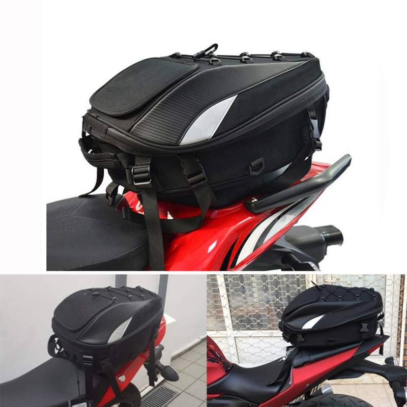 Motorrad Hecktasche Motorrad Satteltasche - doppelter Einsatz Motorrad Rucksack Wasserdicht Gepäck Taschen Motorrad Helm Tasche Aufbewahrungstaschen von JFG RACING