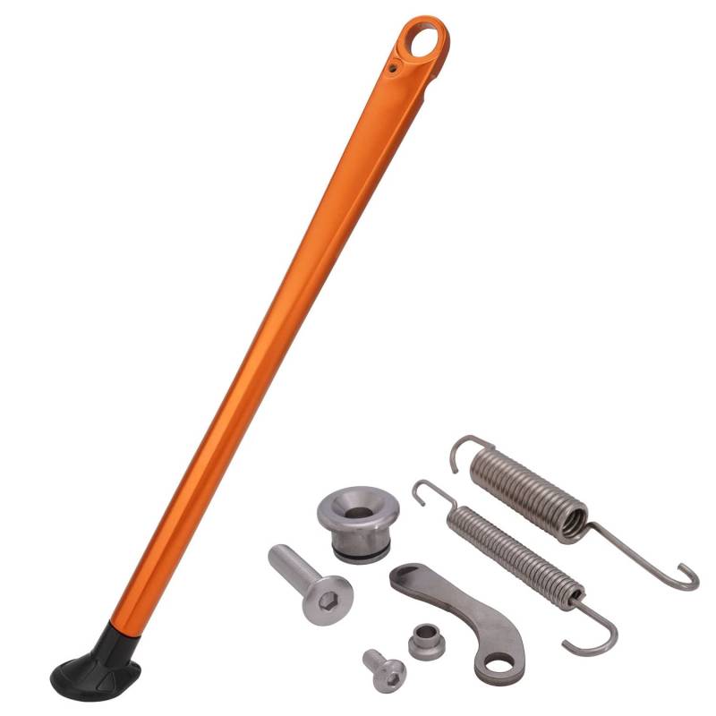 JFG RACING Dirt Bike Kickstand,Motorrad Seitenstaender Fuß Seitenständer Parkbein für XCF EXC EXC-F XC XC-W XC-F XCF-W FE FX TE-Orange von JFG RACING