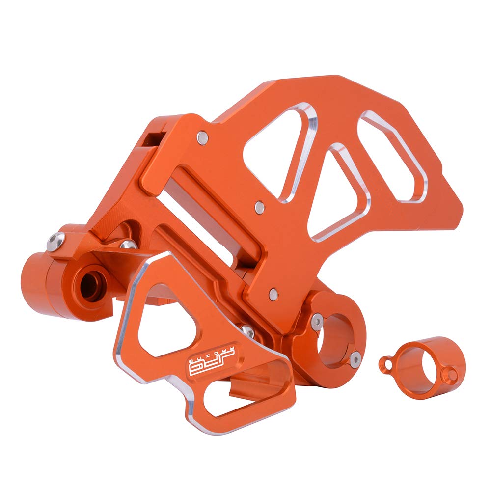 JFG RACING Hinterer Bremsscheibenschutz und Bremssattelschutz, Motorrad Bremsscheibenschutz Bremssattel Scheibenschutz Set für XC-W XCF-W EXC EXC-F SMR FC TC TE FE Orange von JFG RACING