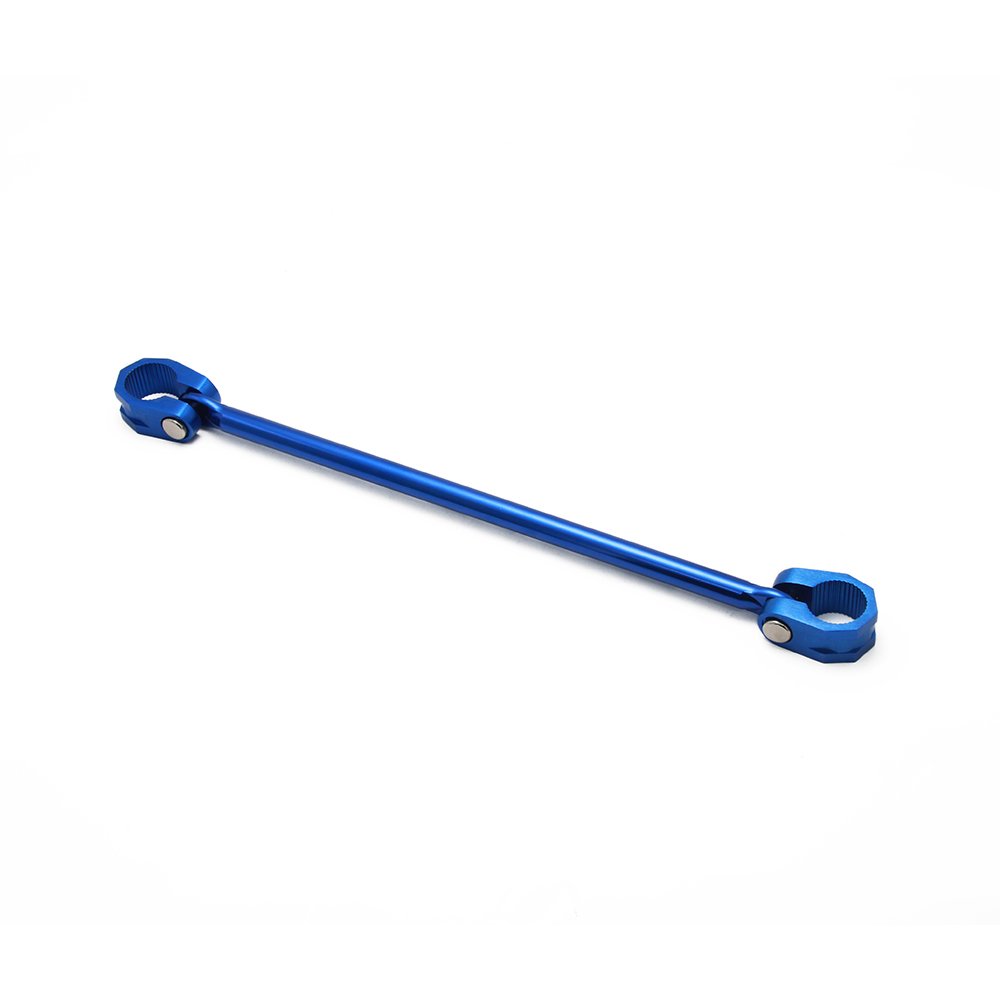 Lenkerstrebe Motorrad,Motorrad Lenker Querstrebe 300mm,Lenkerstrebe Verstellbar Aluminiumlegierung für 22mm Motorrad Lenker-Blau von JFG RACING