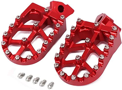 JFG Racing Fußrasten CNC für CR125R, CR250R 95-99, CR500R 1995-2001, Rot von JFG RACING