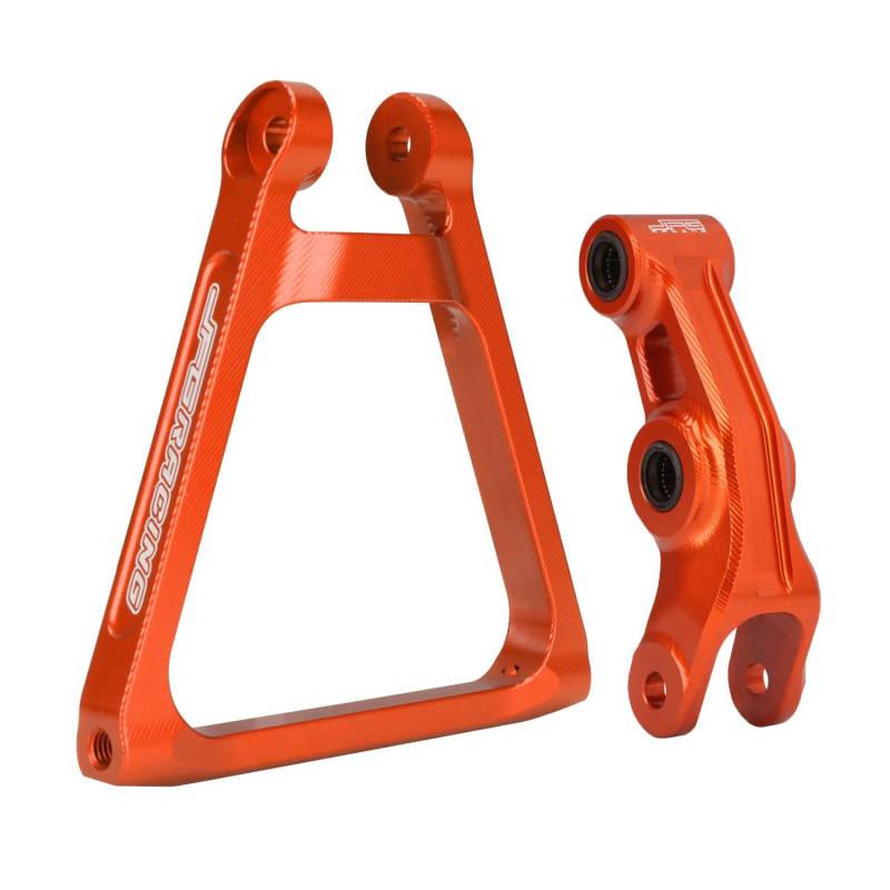 JFG RACING Motorrad Hinterprogressionsdreieck Aluminium Aufhängungsgestänge + Hintergestänge Kit für Sur Ron Light Bee S/X Segway X160/X260-Orange von JFG RACING