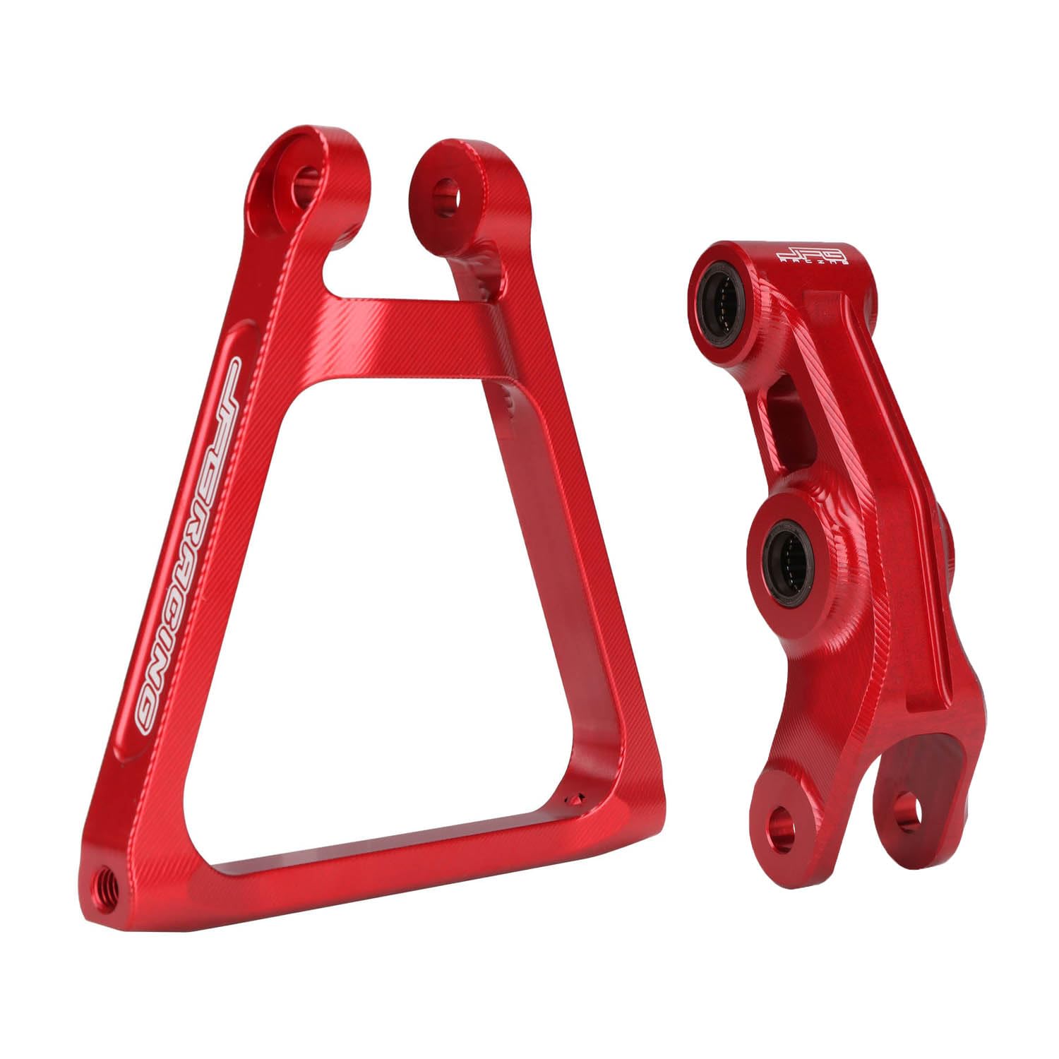 JFG RACING Motorrad Hinterprogressionsdreieck Aluminium Aufhängungsgestänge + Hintergestänge Kit für Sur Ron Light Bee S/X Segway X160/X260-Rot von JFG RACING