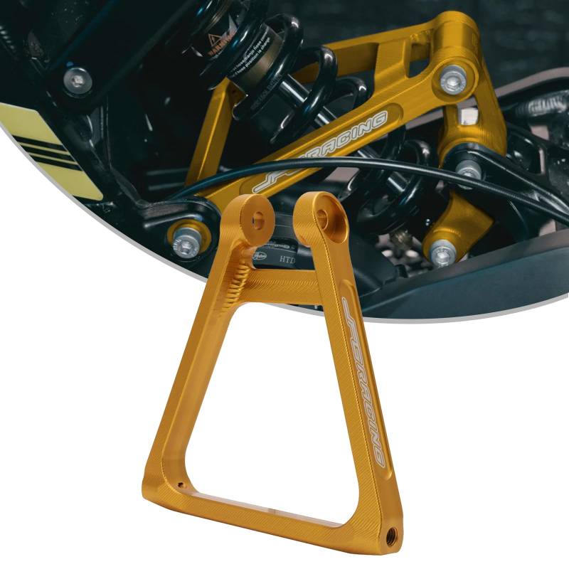 JFG RACING Motorrad Hinterprogressionsdreieck Aluminium Aufhängungsgestänge für Sur Ron Light Bee S/X Segway X160/X260-Gold von JFG RACING