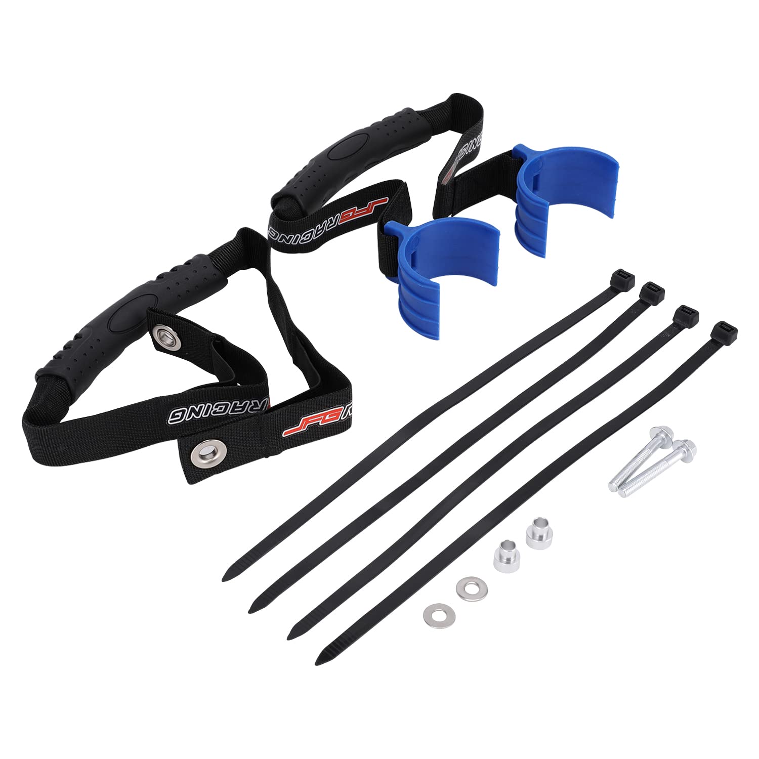 Motorrad Rettungszuggurt, Dirt Bike Vorne und Hinten Rettungsgurt Set für 250XCFW 350EXCF 350SXF 350XCF 350XCF 350XCFW 400XCW 450EXC 450SXF 450XCF 500EXCF-Blue von JFG RACING