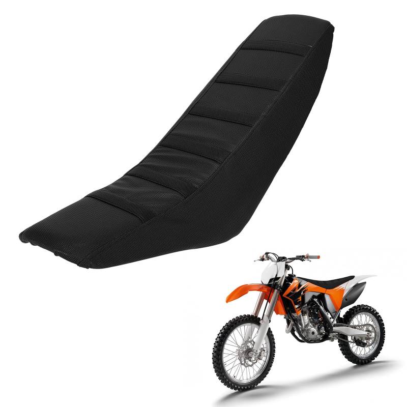 JFG RACING Sitzbankbezug Motorrad Dirt Bike Sitzbezug Universal für CRF CR KLX KX EXC YZ YZF 80 110 125 250 450 Motocross Pit Bike Enduro-Schwarz von JFG RACING