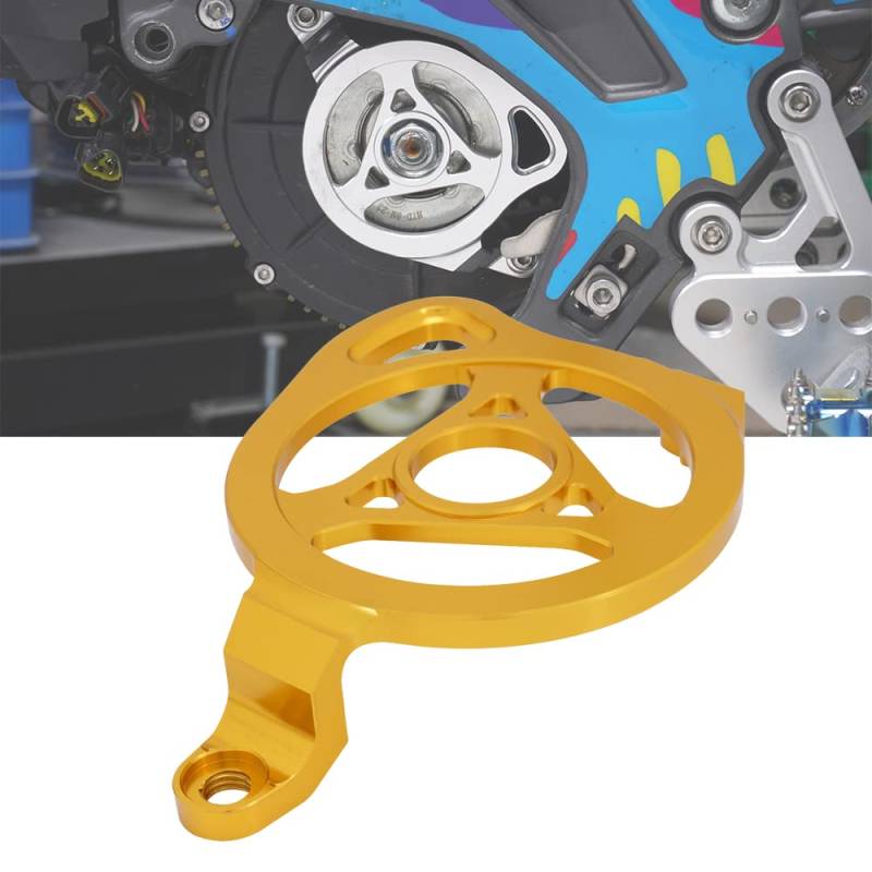 JFG RACING Surron Motorgehäuse-Schutzhülle, Motorrad-Riemenscheibenschutz, dekorative Ritzelabdeckung für E-Bike, Sur Ron Light Bee X/S/L1E Segway X160 X260-Gold von JFG RACING