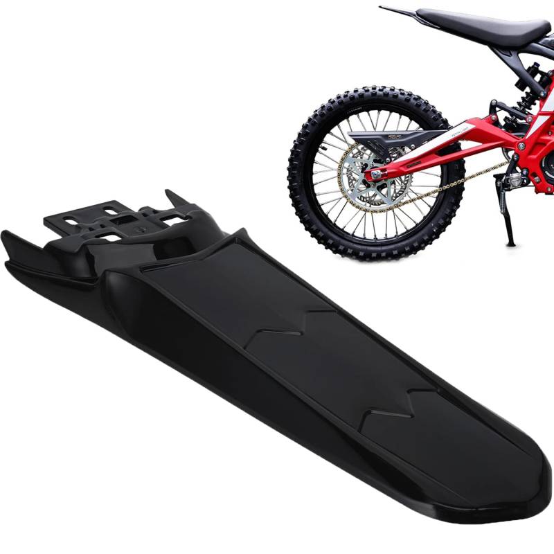 JFG RACING Motorrad Schutzblech Hinten,Motorrad Verlängerter Hinten Kotflügel Rear Fender für Sur Ron Light Bee X/S X260 X160 Electric Dirt Bike-Schwarz von JFG RACING