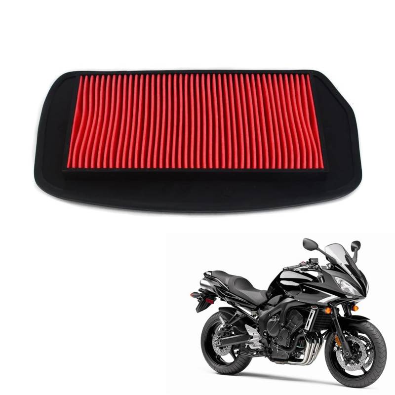 Motorrad-Luftfilter Ansaugfilter Reiniger Ersatz passend für Ya.ma.ha FZ6 FZ6-S FZ6-N 2004-2009 05 06 07 08 Motorrad Motocross Pit Bike von JFG RACING