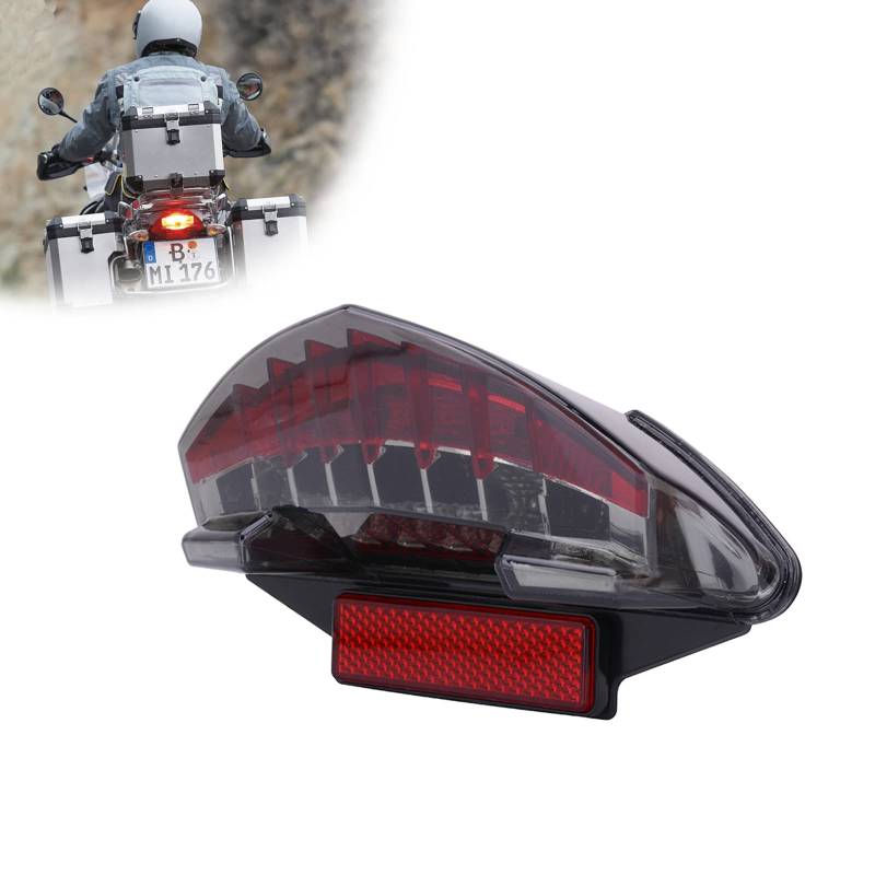 JFG RACING Motorrad-Rücklicht, integrierte LED-Bremssignalleuchten für F650 Dakar F650 GS F650 ST F800 S F800 ST F800 GT F800 R R1200 GS R1200 GS Adventure R1200 R von JFG RACING