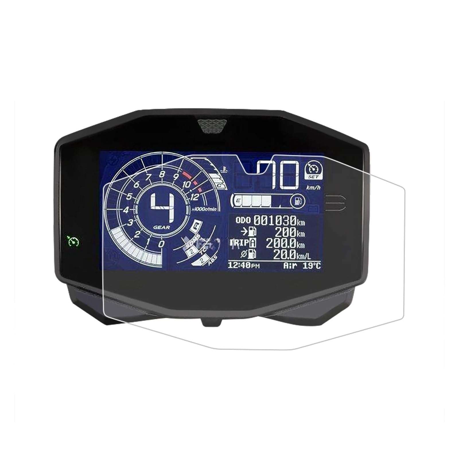 Kratzfeste Schutzfolie das Armaturenbrett Für Suz&uki V-Strom 1050 DL 1050 VSTROM 1050 XT DL1050 2020-2023 Tacho Instrument Cluster Dashboard Kratzschutzfolie von JFTEOPUTN