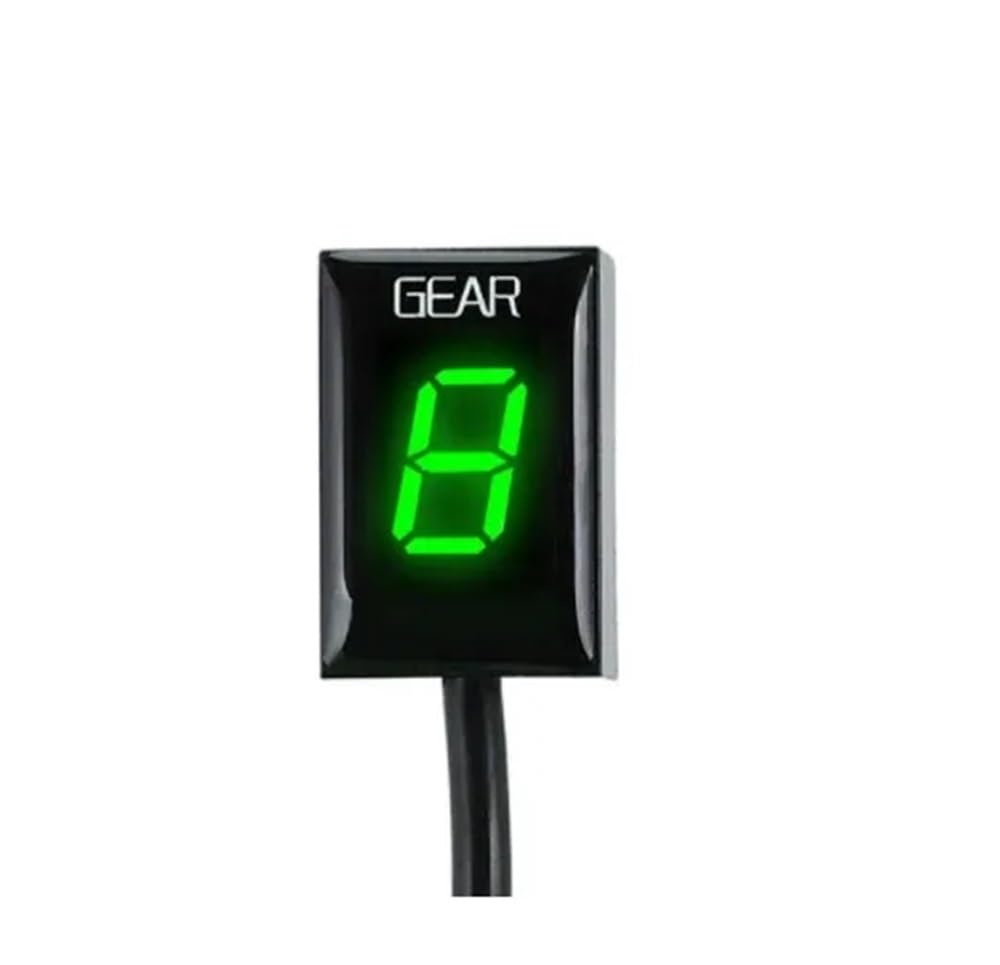 Motorrad Speed Gear Display Ganganzeige 1-6 Hebel Anzeige Motorrad-Getriebeanzeige Zähler Geschwindigkeit Wasserdicht ECU Plugs & Play Für Kaw&asaki ER-6F ER-6N NINJA300 Z750 von JFTEOPUTN