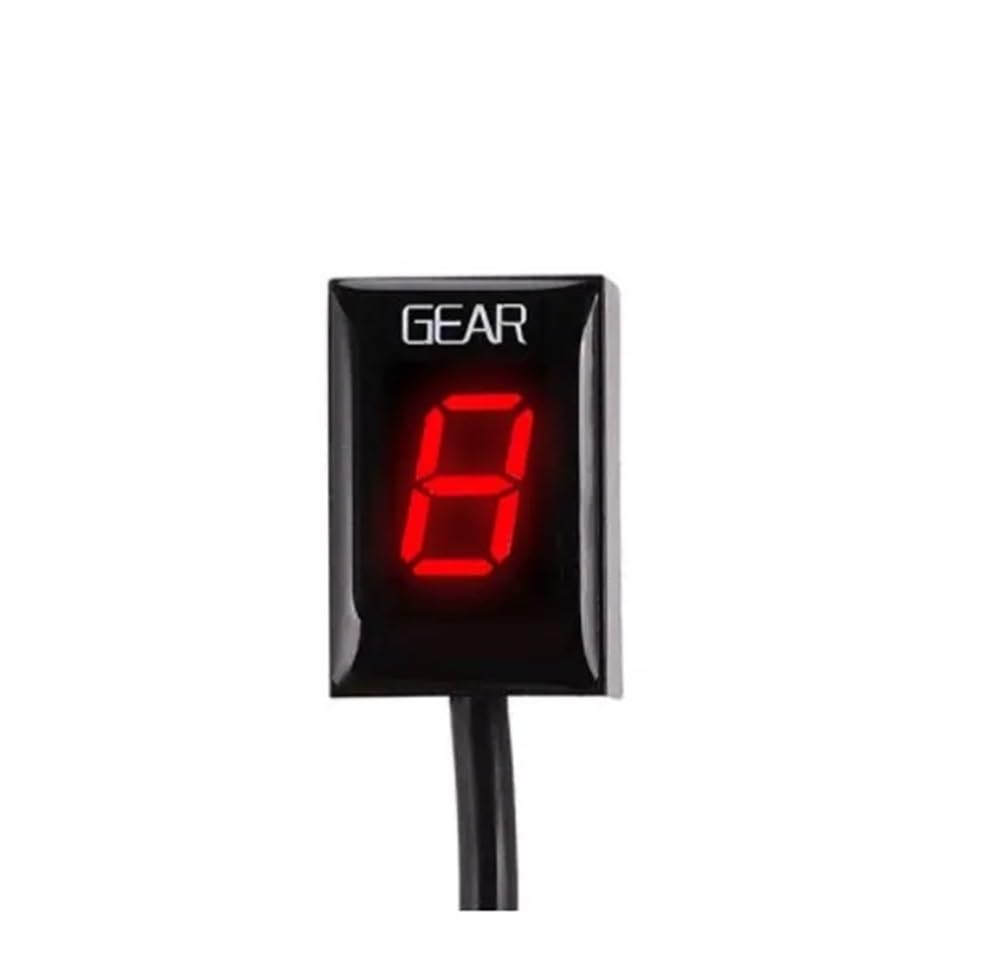 Motorrad Speed Gear Display Ganganzeige 1-6 Hebel Anzeige Motorrad-Getriebeanzeige Zähler Geschwindigkeit Wasserdicht ECU Plugs & Play Für Kaw&asaki ER-6F ER-6N NINJA300 Z750 von JFTEOPUTN