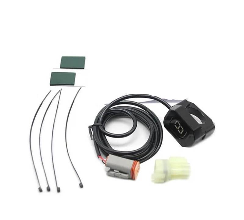 Motorrad Speed Gear Display Ganganzeige 1 Set Ganganzeige Mit Halter Anzeige Motorradgeschwindigkeit ECU-Stecker Halterung EFI-Gangzähler Für SU&ZUKI Für Ha&rley Für Yam&aha von JFTEOPUTN