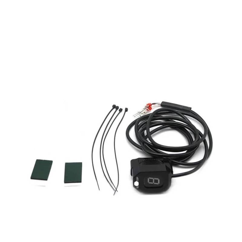 Motorrad Speed Gear Display Ganganzeige Motorrad 1-6 Hebel Ganganzeige Anzeige ECU Stecker Halterung EFI Gangzähler Für SU&ZUKI Für Mit Halter von JFTEOPUTN