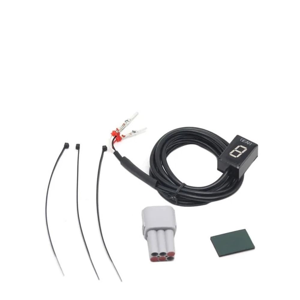 Motorrad Speed Gear Display Ganganzeige Motorrad Geschwindigkeit Aktuelle Getriebe Display Anzeige 1-6 Hebel EFI Anzeige ECU Stecker Für SU&ZUKI Für Für Kaw&asaki von JFTEOPUTN