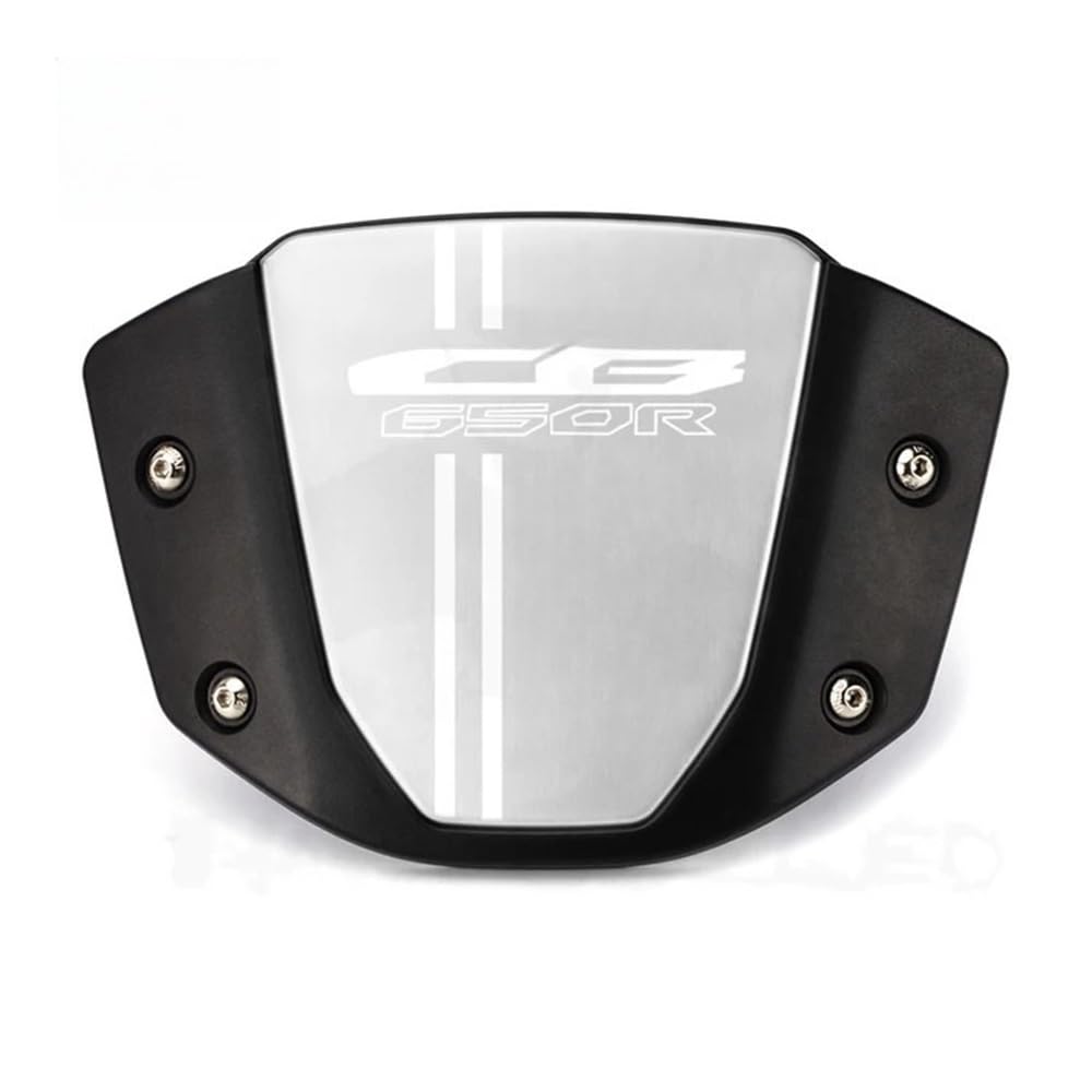 Motorrad Windschutzscheibe Windabweiser Für Ho&nd&a Cb650r CB 650R 2019 2020 2021 2022 Aluminium Motorrad Accessori Windschutzscheibe Windschutz Visier Windschutz Deflektor Kit von JFTEOPUTN