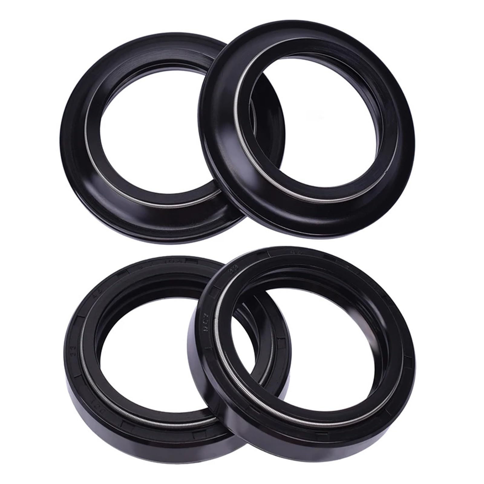 35X48X11 Gabelöldichtung 35 48 Staubschutzlippe for KX80 KE175 Z ZR ZX 400 GPZ 500 550 for GS GSX 400 RD350 XS650 XS(2pcs seal 2pc cover) von JFUTD