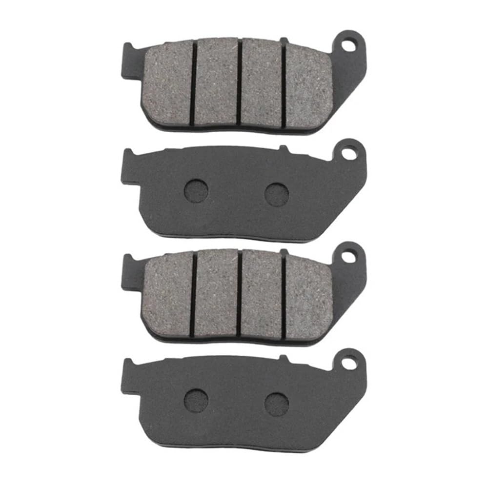 Kompatible Bremsbeläge Kompatibel mit Motorräder vorne und hinten, passend Kompatibel mit XL 883 R 2005–2014 und XL 1200R 2004–2008(2 PAIRS FRONT PADS) von JGHFReW