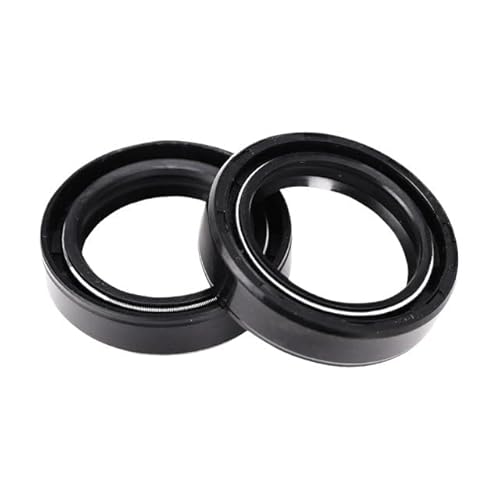 Kompatible Vorderradgabel-Dämpfer-Stoßdämpfer-Öldichtung und Staubdichtung Kompatibel mit CA250 CA 250 Motorrad 33 x 46 x 11 33 46 11(BLACK OIL SEAL) von JGHFReW