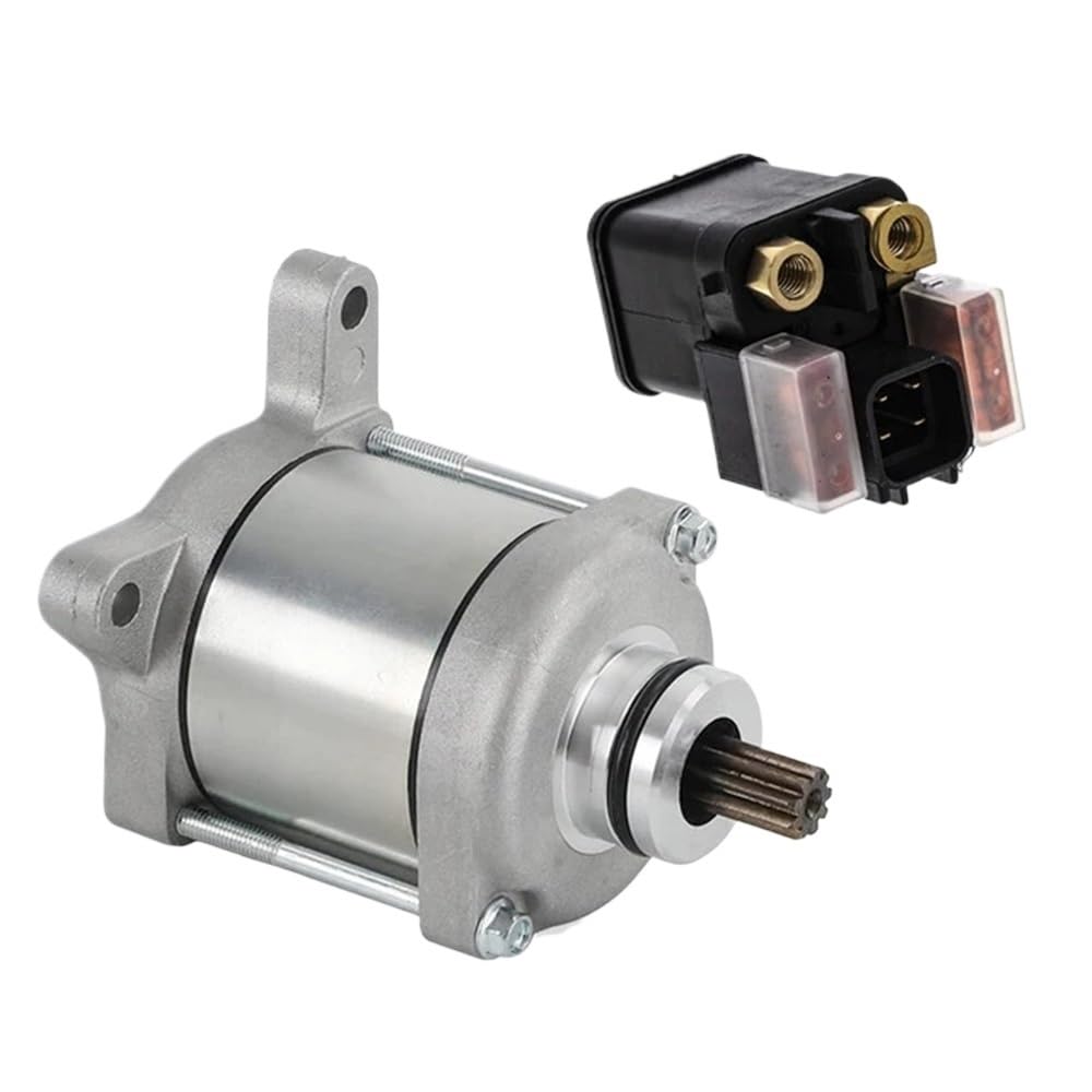 Kompatibler Startermotor und Magnetrelais für Motorradmotorteile 31200-MKE-A71 35851-MKE-A11 Passend für Modelle CRF450R CRF450RX 2019 bis 2023 von JGHFReW