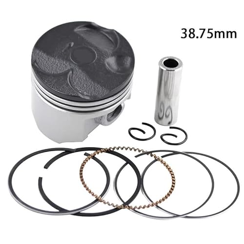 Motorrad-Kolbenringe, komplettes Set, kompatibel mit 38 bis 39 mm Zylinderbohrungsgrößen 38 38,25 38,50 38,75 39 mm NS50F XF50X XF50W(PISTON KIT 38.75MM) von JGHFReW