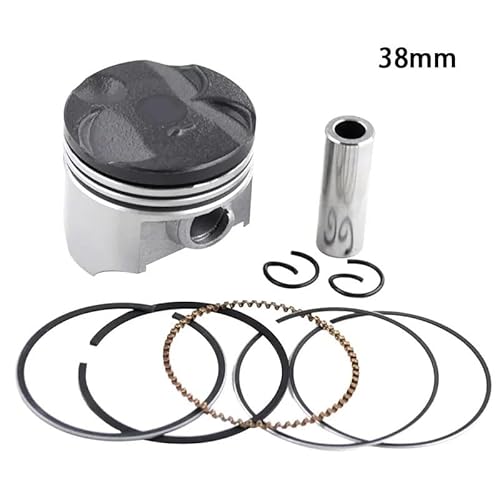 Motorrad-Kolbenringe, komplettes Set, kompatibel mit 38 bis 39 mm Zylinderbohrungsgrößen 38 38,25 38,50 38,75 39 mm NS50F XF50X XF50W(PISTON KIT 38MM) von JGHFReW