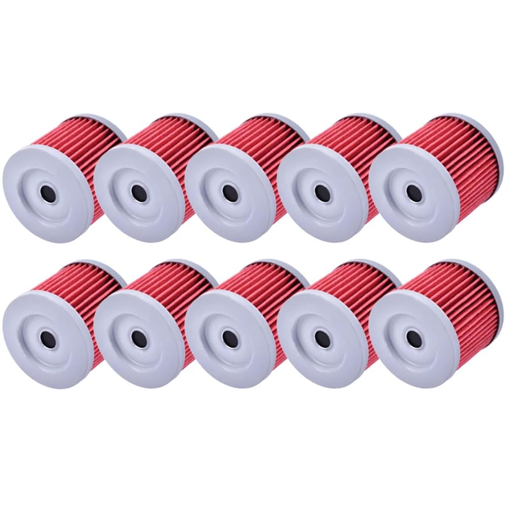 Motorrad-Ölfilter, kompatibel mit AN125 GS125 DR125 GN125 GSX-R125 GSX-S125 GZ125 Marauder TU125, erhältlich in 1, 5 oder 10 Packungen(1pc Red) von JGHFReW