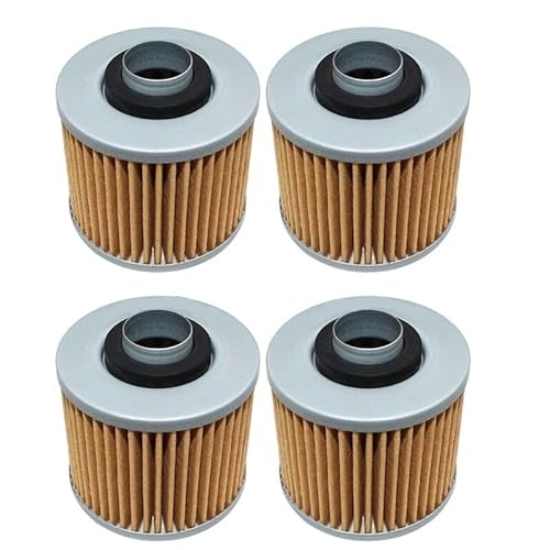 Motorrad-Ölfilter, kompatibel mit XVS650 XVS 650 650 1998–2006, XV250 XV 250 250 1995–2006 BT1100 und ähnlichen Modellen(4PCS) von JGHFReW