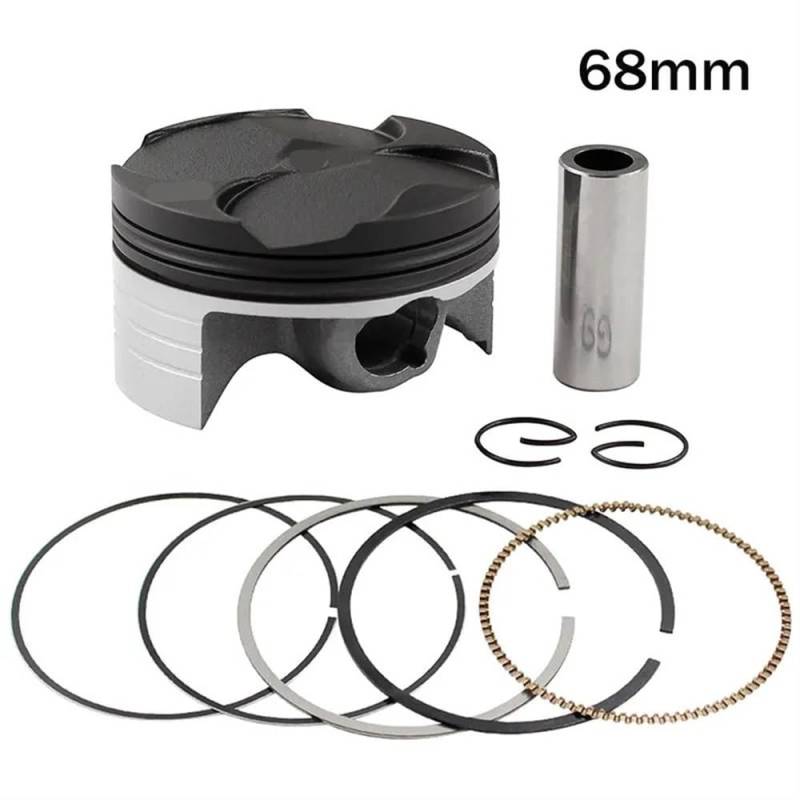 Motorrad-Zylinderbohrung, Standard- bis übergroße Kolbenringe, komplettes Kit, kompatibel mit Sportbike 600 cc-Modellen von 2003 bis 2006, Größen 67 mm, 67,5 mm, 68 mm(1 SET 68MM) von JGHFReW