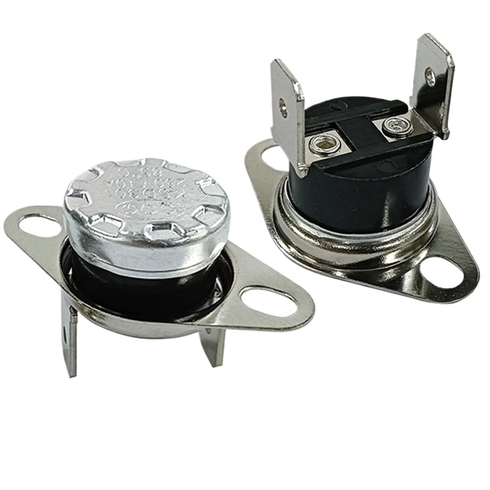 Bimetall-Thermostat KSD301/KSD302 40~150 °C 10 A 250 V 40 °C 60 °C 80 °C 90 °C 100 °C 150 Grad Normalerweise geschlossener Temperaturschalter, 2 Stück(FIXED RING_125C) von JGODGQPM