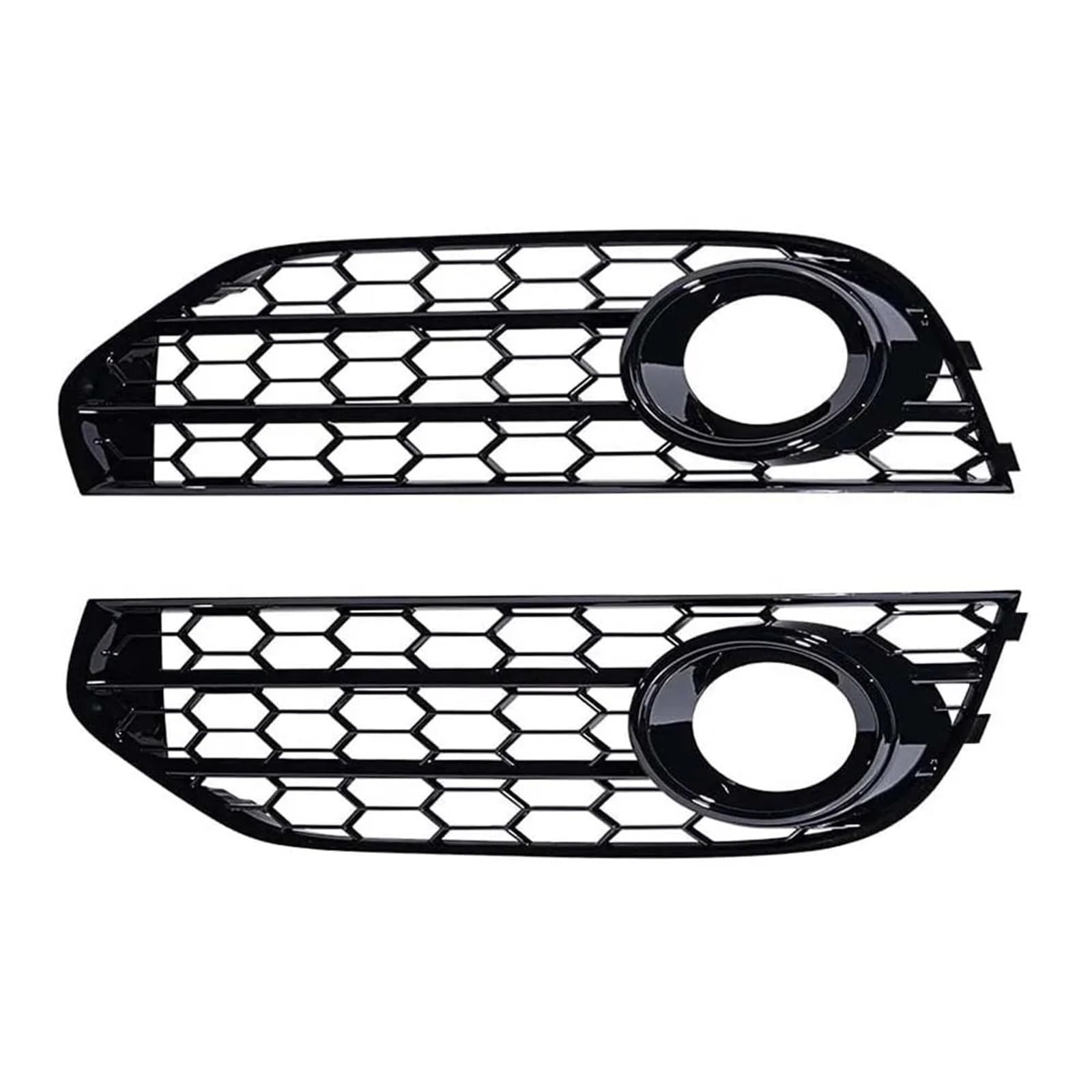 JGUYC 2 PCS Auto Front Stoßstange Nebel Kühlergrill Abdeckung for A//u//d//i A4 B8 B 8,5 A//l//l//r//o//a//d 2009-2015 8K0807681J(Black) von JGUYC