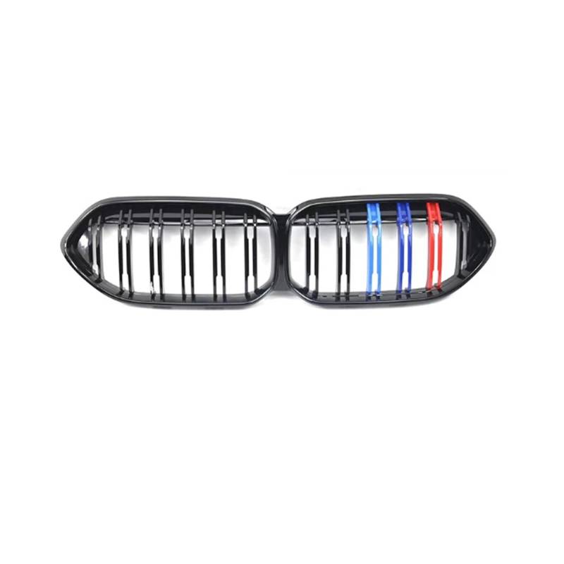 JGUYC Auto-Frontgrill-Grills for BB//M//W F44 2er-Serie 220i 225i M235i M240i 4 Türen 2021-2024 Renngitter Auto-Styling(Tricolor Double line) von JGUYC