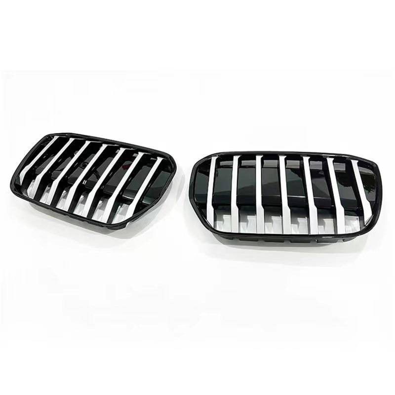 JGUYC Front Nierengrill for Stoßstange, Facelift for BB/m/w G08 IX3 2021 2022 2023 2024, Tuning-Renngitter, schwarz glänzend, Autozubehör(Sliver Black) von JGUYC