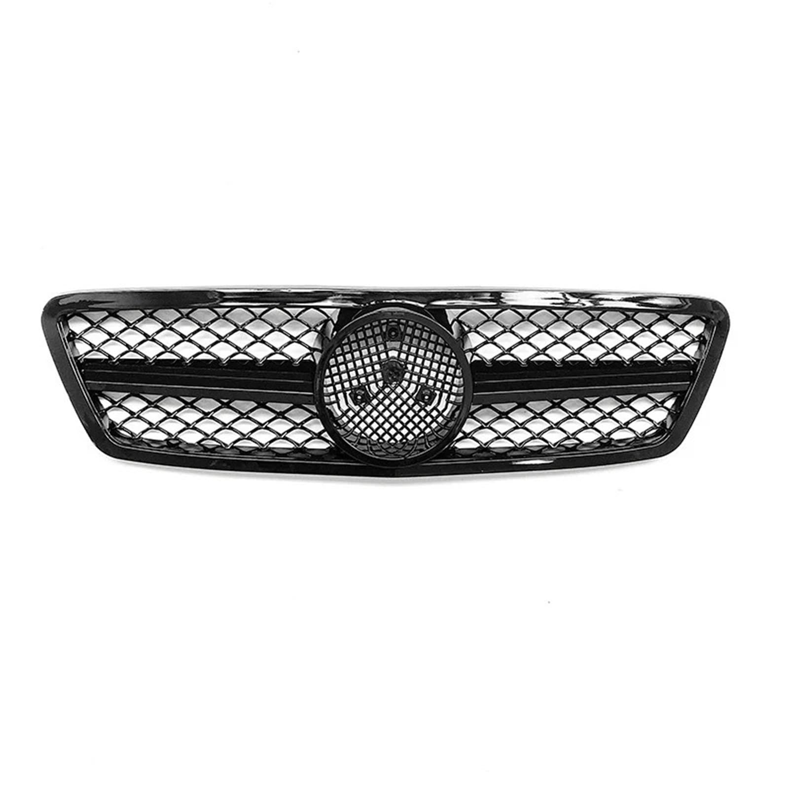 JGUYC Frontgrill Haube Tuning Racing Grill for M/e/r/c/e/d/e/sB/e/n/z C-Klasse W203 C200 C240 ​​C280 C320 2001-2007 ABS Grills(Black) von JGUYC