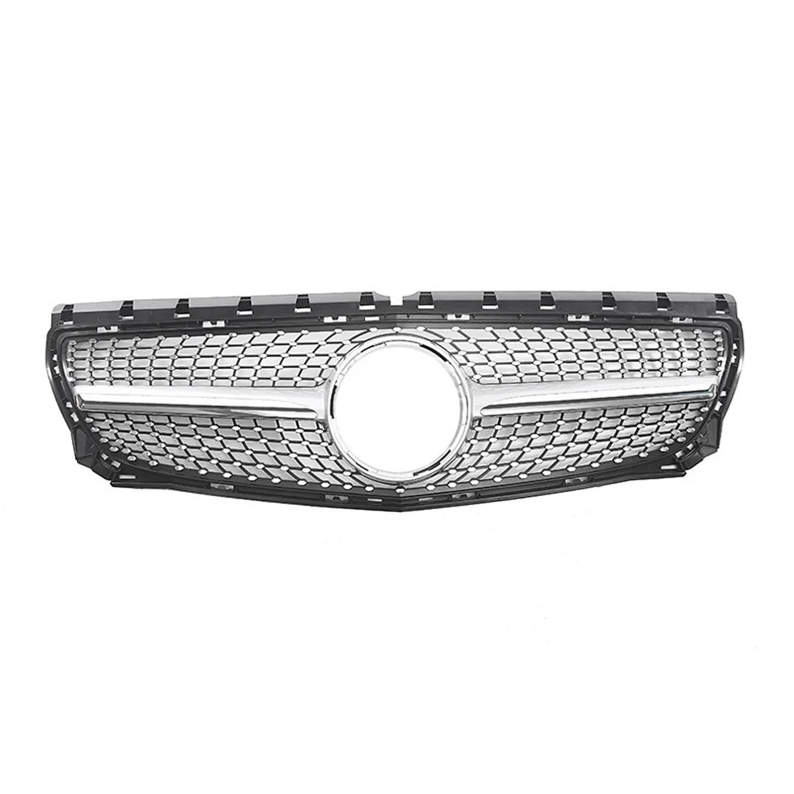 JGUYC Kühlergrill for M//e//r//c//e//d//e//sB//e//n//z B Klasse W246 B180 B200 B250 B220 2012 2013 2014 Frontstoßstange Racing Grill Tuning Zubehör(Silver) von JGUYC