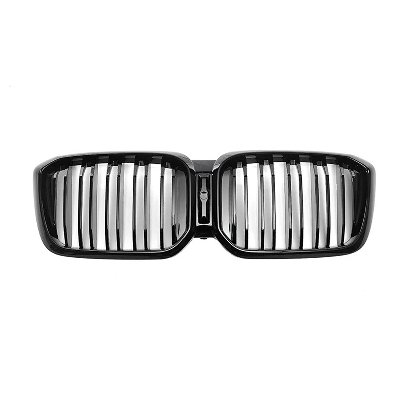 JGUYC Racing Grilles Ersatz-Frontstoßstangengrill for BB//M//W X3 G01 X4 G02 LCI 2022 2023 2024 ABS-Grills glänzend schwarz(Double line) von JGUYC