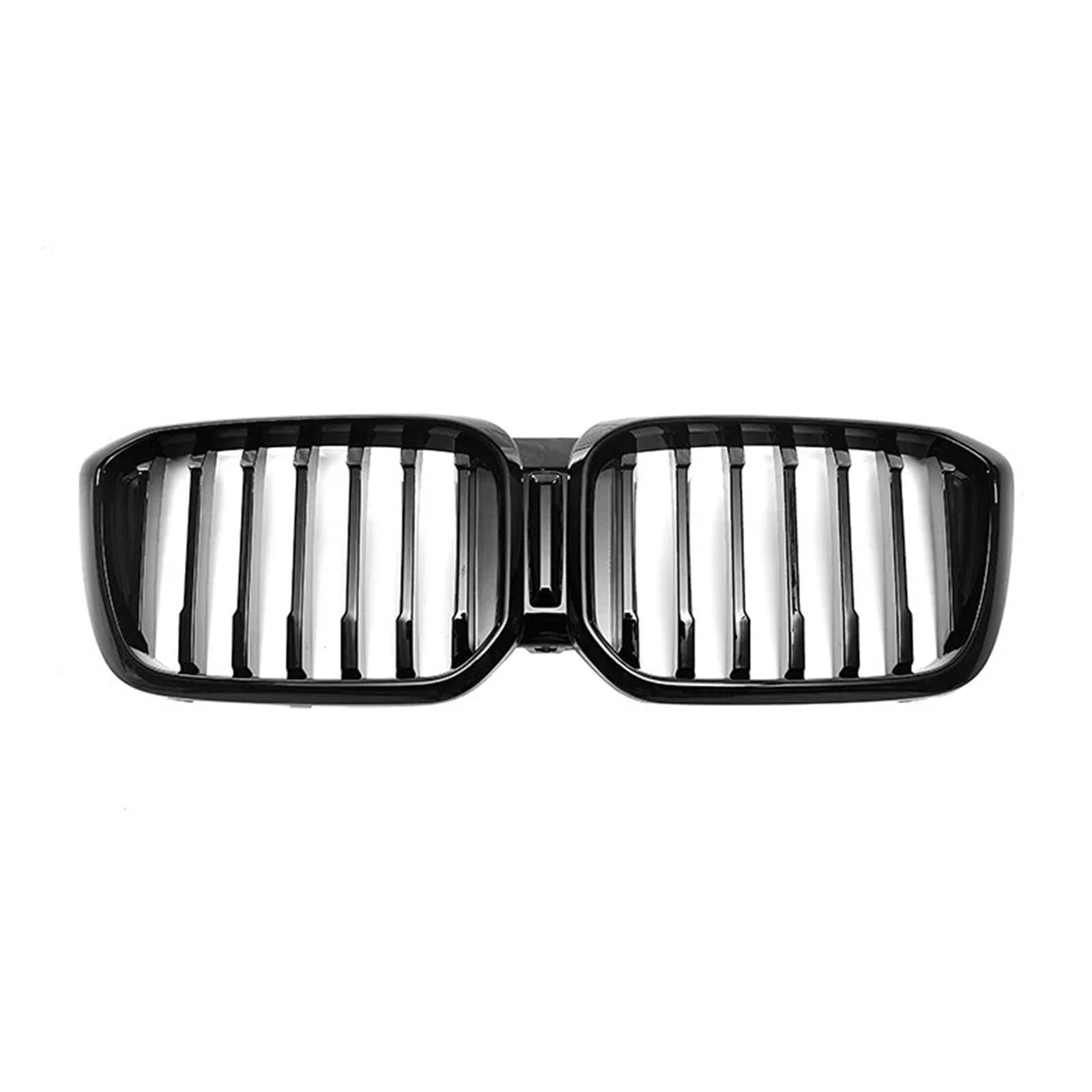 JGUYC Racing Grilles Ersatz-Frontstoßstangengrill for BB//M//W X3 G01 X4 G02 LCI 2022 2023 2024 ABS-Grills glänzend schwarz(Single line) von JGUYC