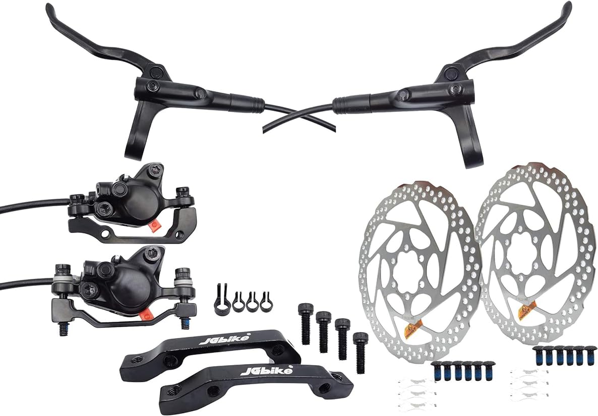 JGbike Shimano MT200 mtb Hydraulic Disc Brake Set & RT56 rotors 160mm + 160mm von JGbike