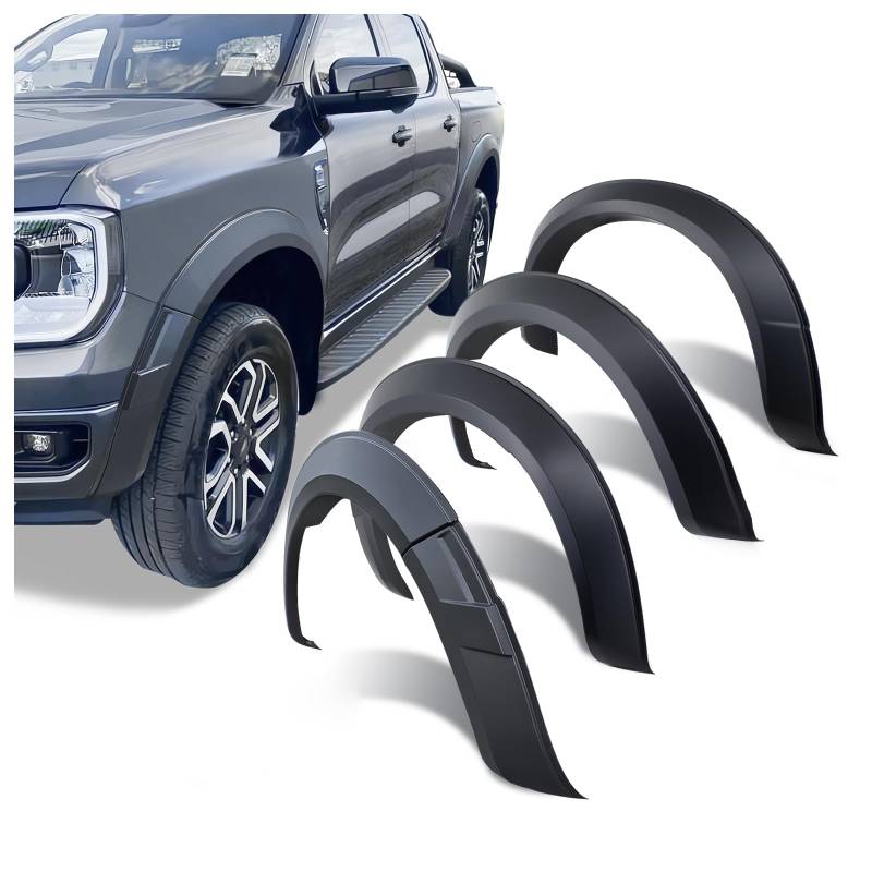 JHCHAN Kotflügelverbreiterung für Ford Ranger Limited T9 2023-2024 Fender Flares 5 Zoll zubehör Radkastenverbreiterung von JHCHAN