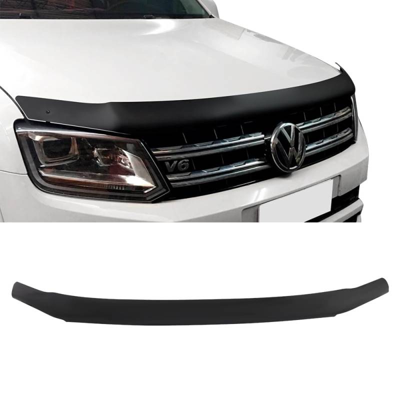 JHCHAN Motorhaubenschutz für Volkswagen VW Amarok 2009-2022 V6, Aventura Trendline Startline Highline Pick-up ABS Motorhaube Schild Schwarz von JHCHAN